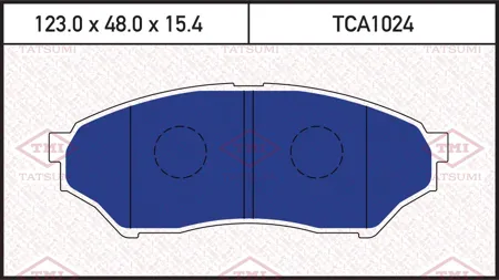 TATSUMI TCA1024 Колодки торм.