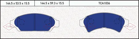 TATSUMI TCA1036 Колодки торм.передние Toyota Camry Vista SV3#.VZV3#.CV30 1990.07-1994.06 [J