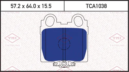 TATSUMI TCA1038 Колодки торм. Lexus GS 3.0-4.3 97-IS 2.0-3.0 99- задние