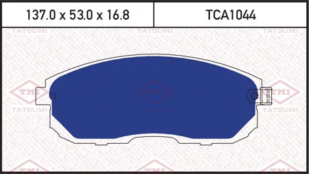 TATSUMI TCA1044 Колодки торм. Nissan Juke Maxima Teana Tiida Suzuki SX4 перед. с инд.износа
