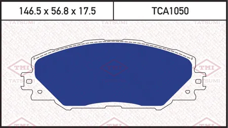 TATSUMI TCA1050 Колодки торм. Toyota RAV 4 05> передние