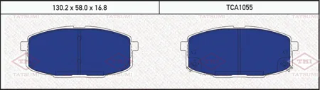 TATSUMI TCA1055 Колодки торм. Hyundai i30 07- Kia СEED 07- Carens 02- передние