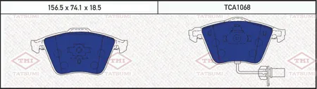 TATSUMI TCA1068 Колодки торм. Audi A4A6 VW Passat 97> передние