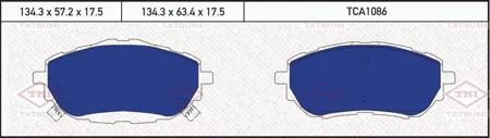 TATSUMI TCA1086 Колодки торм. Toyota AURIS 12- Corolla 13- передние