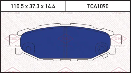 TATSUMI TCA1090 Колодки торм. Subaru Legacy 03> Outback 03> 2.02.5 задние