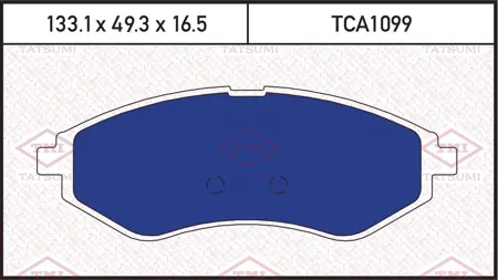 TATSUMI TCA1099 Колодки торм. Chevrolet Aveo 1.2-1.4 06- передние