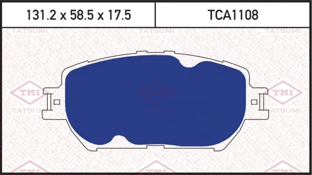 TATSUMI TCA1108 Колодки торм. Toyota Camry (V30) 2.43.0 01>04 передние