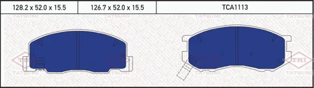 TATSUMI TCA1113 Колодки торм.передние Toyota Previa 2.4i & 4WD 97-00