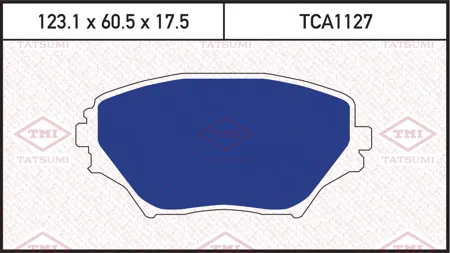 TATSUMI TCA1127 Колодки торм. Toyota RAV4 II 00-06 передние
