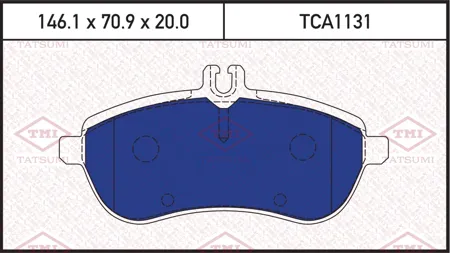 TATSUMI TCA1131 Колодки торм. Mercedes W204,W212 передние
