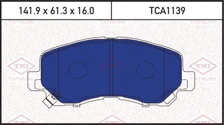 TATSUMI TCA1139 Колодки торм. Mazda CX-5 11- передние