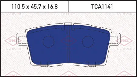 TATSUMI TCA1141 Колодки торм. Mazda CX7CX9 07- задние