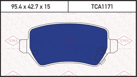 TATSUMI TCA1171 Колодки торм. Opel Astra GH Zafira A зад. Kia Hyundai