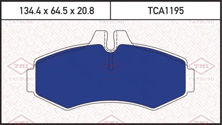 TATSUMI TCA1195 Колодки торм. Mercedes Vito 93>03 Sprinter (901-903) >06 передние
