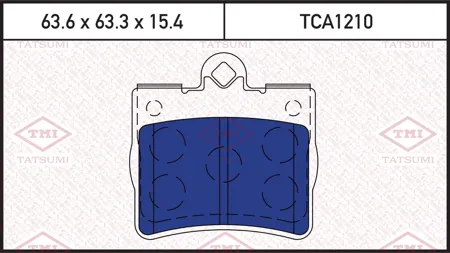 TATSUMI TCA1210 Колодки торм.задние