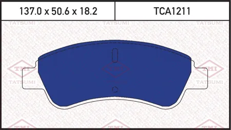 TATSUMI TCA1211 Колодки торм. Citroen C4 03- Peugeot 307 Partner 1.41.6 -ESP передние