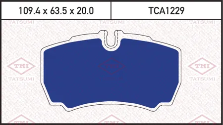 TATSUMI TCA1229 Колодки торм. Ford Transit 06- Iveco Daily 01- задние