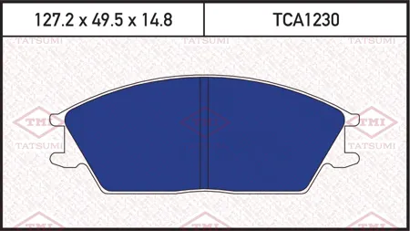 TATSUMI TCA1230 Колодки торм. Hyundai Accent VERNA Getz передние