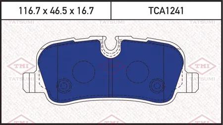 TATSUMI TCA1241 Колодки торм. Land Rover Discovery 2.7TD4.4 04> Range Rover 05>задние