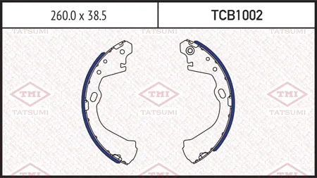 TATSUMI TCB1002 Колодки торм.барабанные Nissan Serena (C24) 0699-1213