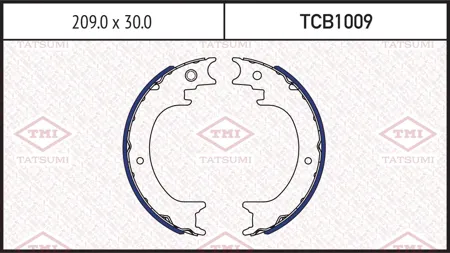 TATSUMI TCB1009 Колодки торм.барабанные