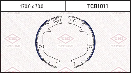 TATSUMI TCB1011 Колодки торм.барабанные