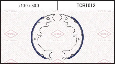 TATSUMI TCB1012 Колодки торм.барабанные
