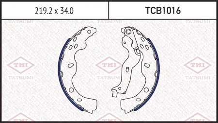 TATSUMI TCB1016 Колодки торм.барабанные