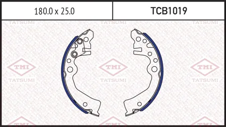 TATSUMI TCB1019 Колодки торм.барабанные