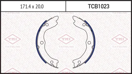 TATSUMI TCB1023 Колодки торм.барабанные