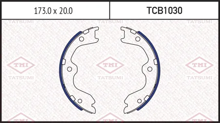 TATSUMI TCB1030 Колодки торм.барабанные