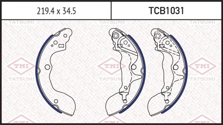 TATSUMI TCB1031 Колодки торм.барабанные