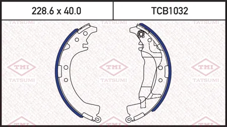 TATSUMI TCB1032 Колодки торм.барабанные Toyota CAMI Closed Off-Road Vehicle (J1) 0599-1205 Toyota PLATZ