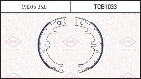 TATSUMI TCB1033 Колодки ст.торм. Lexus GS 93-05IS 01-LS 94- Toyota Avensis Verso 01- RAV4 II