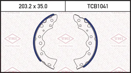 TATSUMI TCB1041 Колодки торм.барабанные Nissan Almera Classic N16 00- Bluebird 00-05 Sunny 00-03