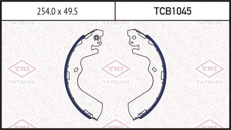 TATSUMI TCB1045 Колодки торм.барабанные Hyundai H1STAREX 97-04H100 94-00