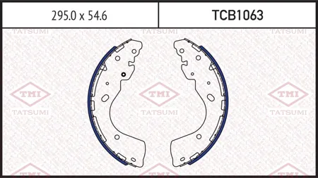TATSUMI TCB1063 Колодки торм.барабанные