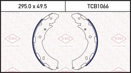 TATSUMI TCB1066 Колодки торм. Mitsubishi L200 05- задн.барабан.