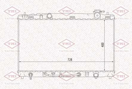 TATSUMI TGA1035 Радиатор охлаждения
