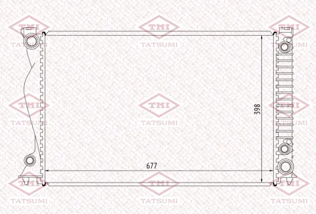 TATSUMI TGA1073 Радиатор двигателя AT AT VAG A6 04-11