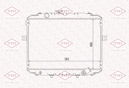 TATSUMI TGA1087 Радиатор охлаждения
