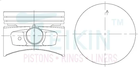 TEIKIN 44327050 Поршень двигателя без колец