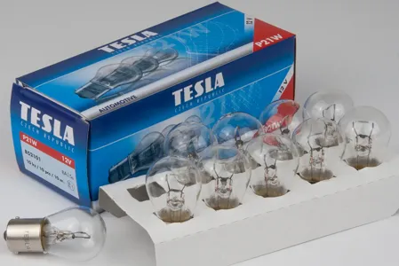 TESLA TECHNICS B52101 Лампа накаливания P21W, 12 V, BA 15 s