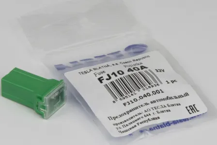 TESLA TECHNICS FJ10040001 предохранитель 40A картриджные (мама) CARTRIDGE (PAL, female)