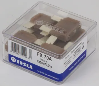 TESLA TECHNICS FX70A ПРЕДОХРАНИТЕЛЬ TESLA FX70A 32V 70A MAXI (ПЭ1/10) (--, БЕЛАРУСЬ) (TESLA)