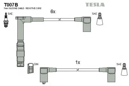 TESLA TECHNICS T007B Провода зажигания