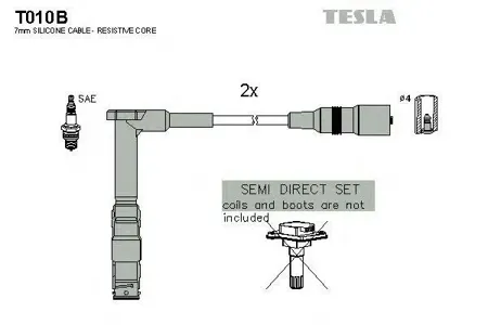 TESLA TECHNICS T010B Комплект проводов MB W202 2.0-2.3 M111.945944961974975 95>