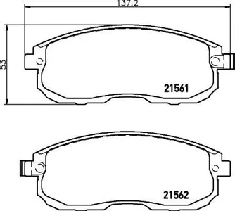 TEXTAR 2156201 Колодки торм.пер