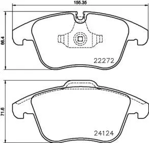 TEXTAR 2227201 Колодки торм.