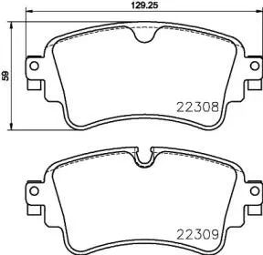 TEXTAR 2230801 колодки дисковые задн. Audi Q7 (4M) 15>